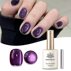 Purple Water Light Cat Magnetic Gel Polish AW04 15ml Gel Nail Polish BORN PRETTY