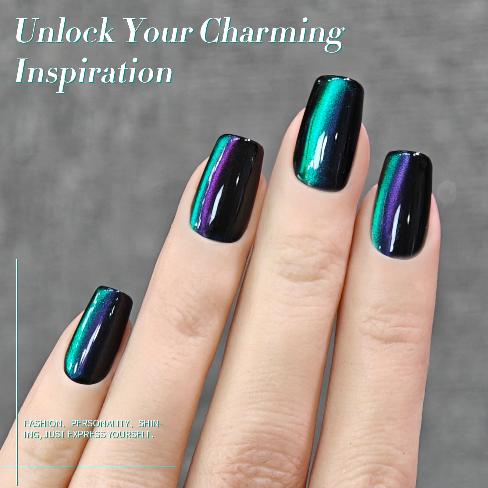 Green Chameleon Cat Magnetic Gel Polish MY50 Sway Sea 15ml Gel Nail Polish BORN PRETTY