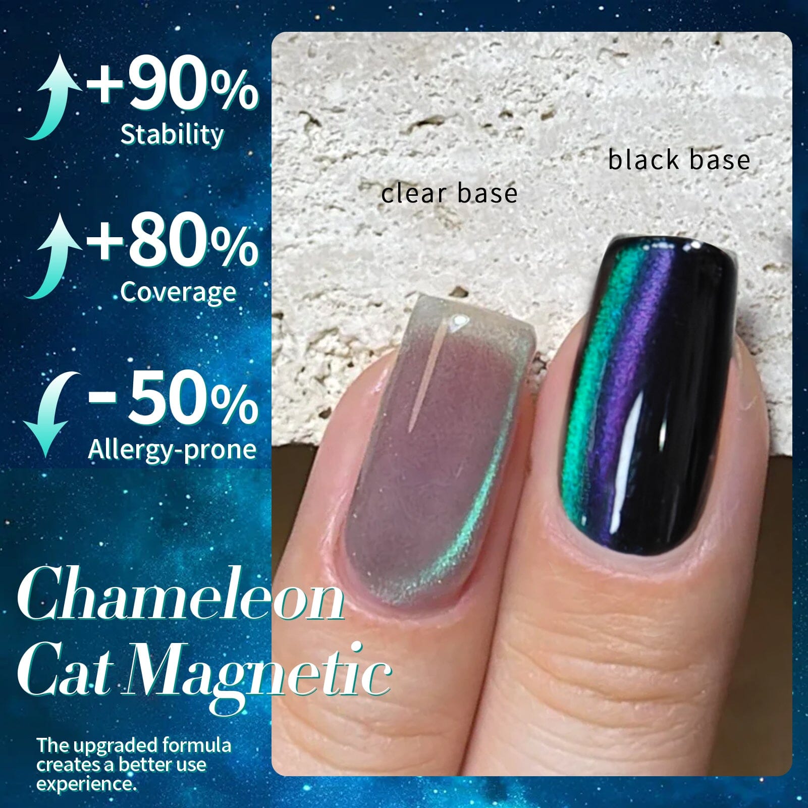 Green Chameleon Cat Magnetic Gel Polish MY50 Sway Sea 15ml Gel Nail Polish BORN PRETTY