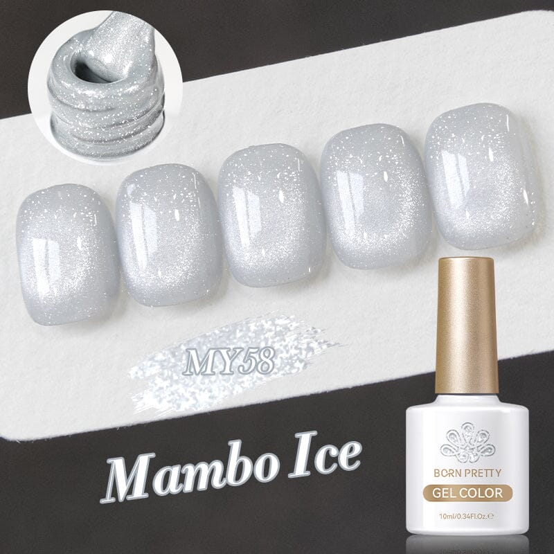 Mambo Ice Glitter Cat Magnetic Gel Polish 10ml Gel Nail Polish BORN PRETTY MY58