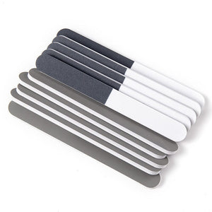 Black White Grey 3-sided Nail File Buffer Tools & Accessories No Brand