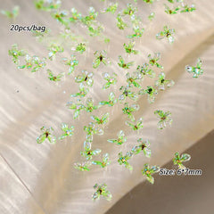 20pcs Ice Transparent Butterflies 3D Nail Decorations Nail Decoration No Brand 06