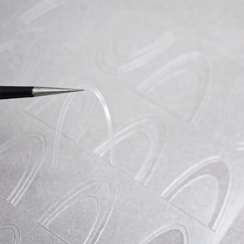 Clear Lace French 3D Nail Stickers H-027 Nail Sticker No Brand