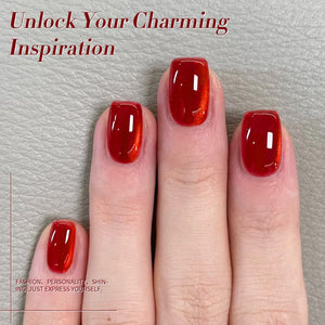 Red Glass Cat Magnetic Gel Polish MY249 Artisan 15ml Gel Nail Polish BORN PRETTY