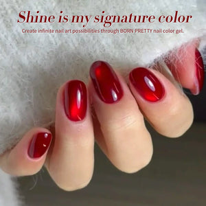 Red Glass Cat Magnetic Gel Polish MY249 Artisan 15ml Gel Nail Polish BORN PRETTY