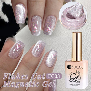 Flakes Cat Magnetic Gel FC03 15ml Gel Nail Polish UR SUGAR