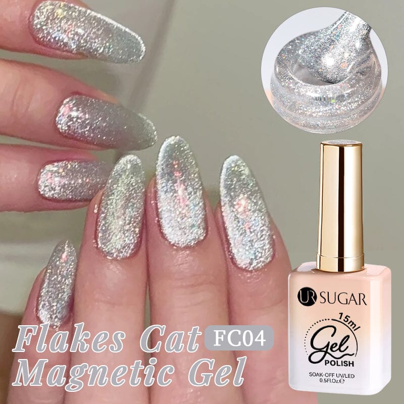 Flakes Cat Magnetic Gel FC04 15ml Gel Nail Polish UR SUGAR