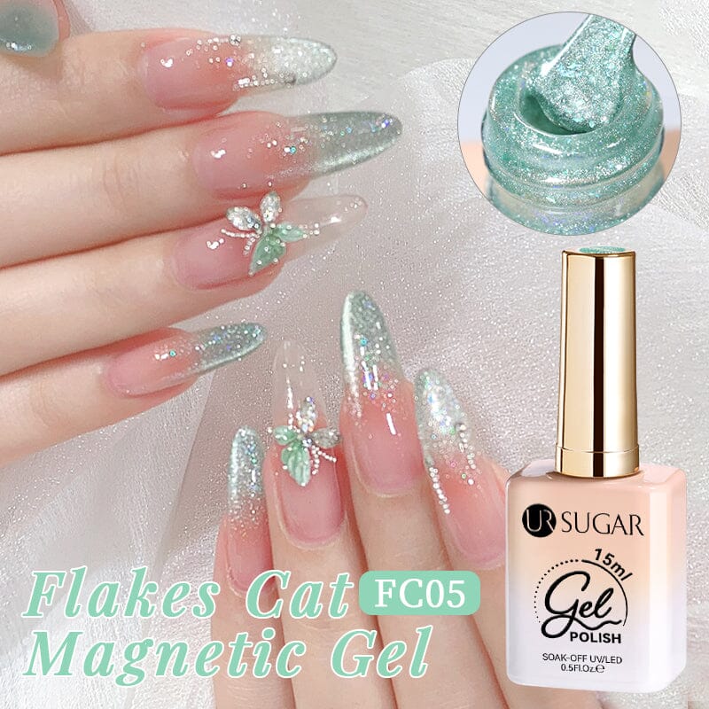 Flakes Cat Magnetic Gel FC05 15ml Gel Nail Polish UR SUGAR