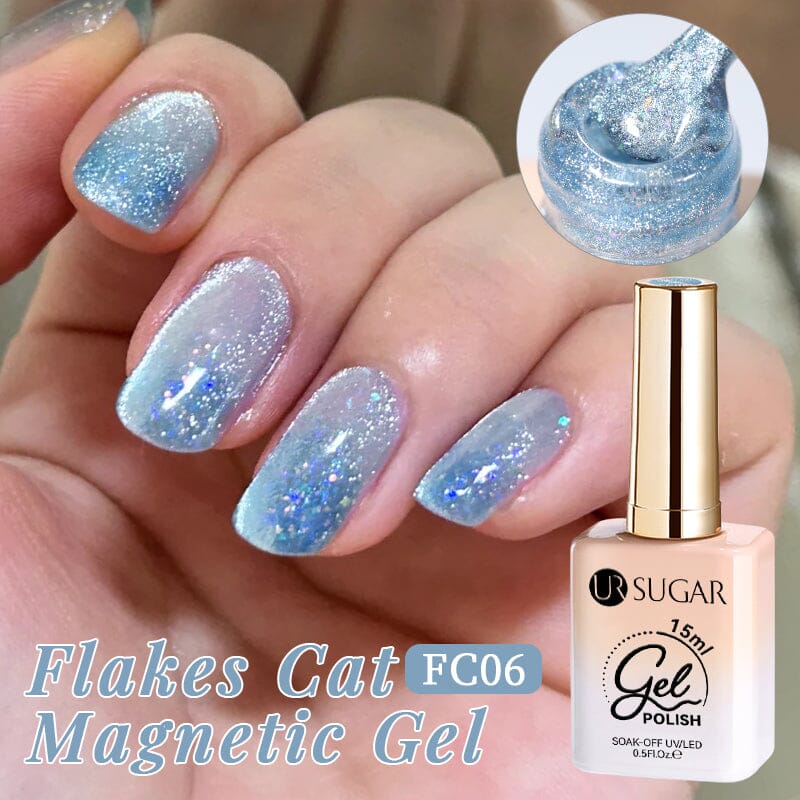 Flakes Cat Magnetic Gel FC06 15ml Gel Nail Polish UR SUGAR