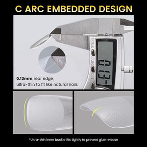 300pcs 15 Sizes Oval False Nail Tips Full Cover Half Matte Nails Nail Tips BORN PRETTY