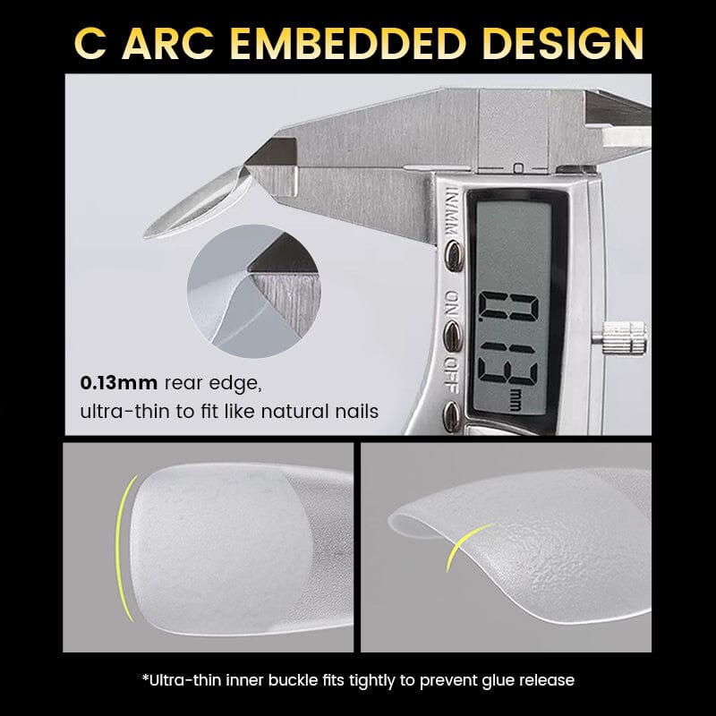 300pcs 15 Sizes Oval False Nail Tips Full Cover Half Matte Nails Nail Tips BORN PRETTY