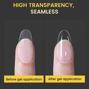 300pcs 15 Sizes Oval False Nail Tips Full Cover Half Matte Nails Nail Tips BORN PRETTY