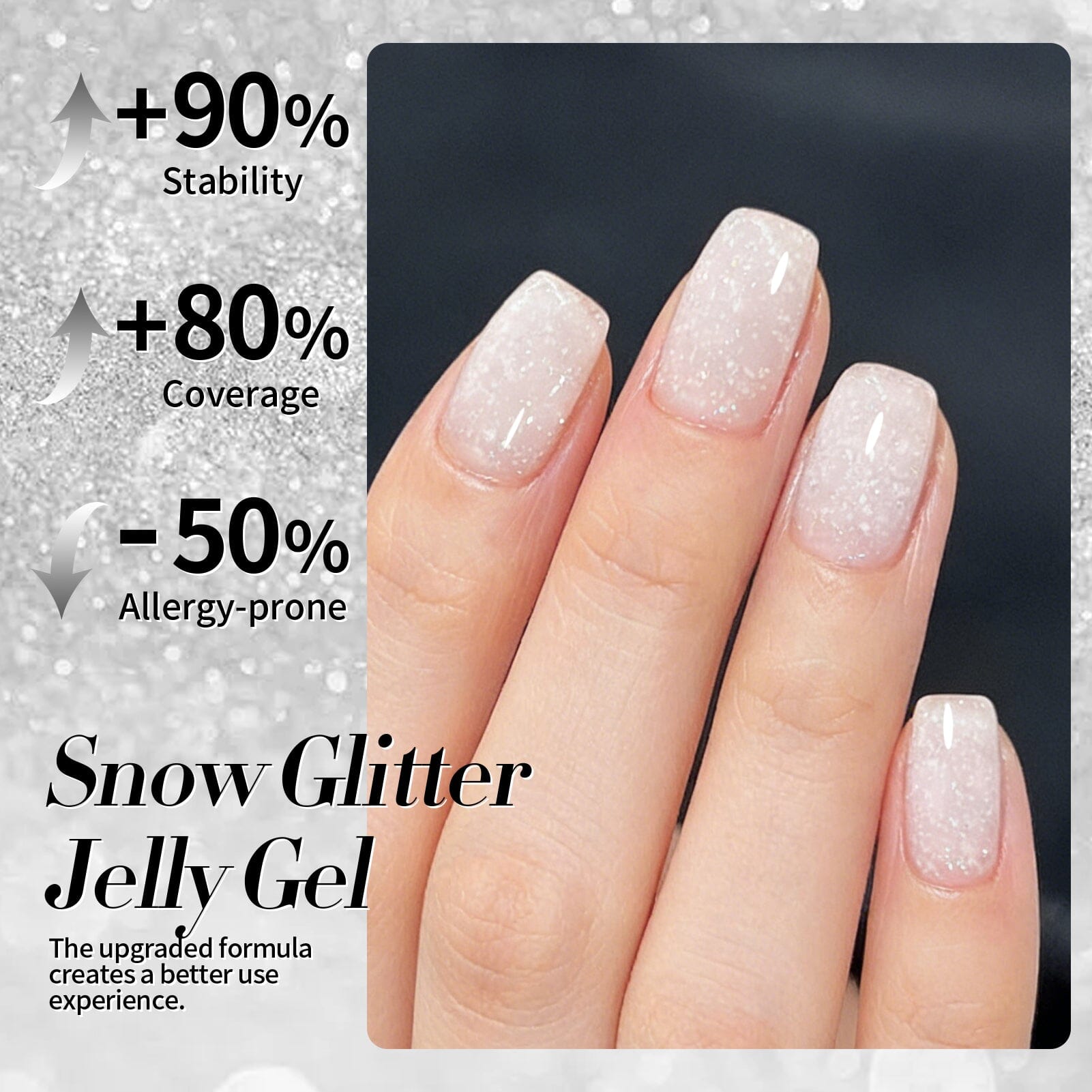 Jelly Gel JN90 Lumina Frost 10ml Gel Nail Polish BORN PRETTY