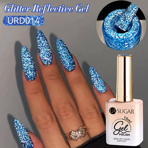 Glitter Reflective Gel URD014 15ml Gel Nail Polish UR SUGAR