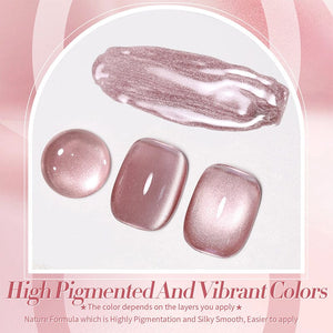 Pink Moonlight Cat Magnetic Gel Polish MY125 Dried Rose 10ml Gel Nail Polish BORN PRETTY