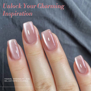 Pink Moonlight Cat Magnetic Gel Polish MY125 Dried Rose 10ml Gel Nail Polish BORN PRETTY