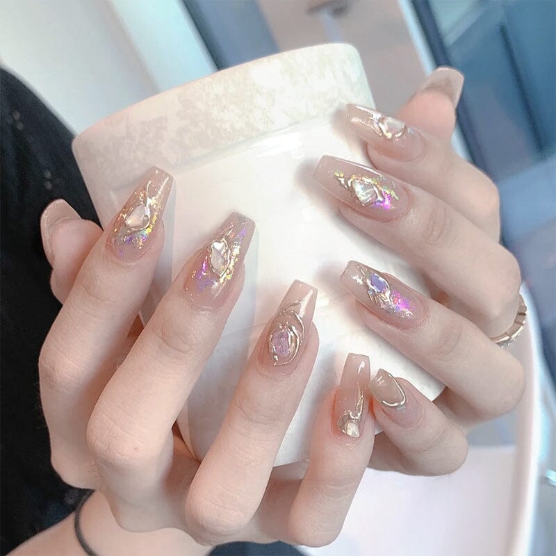 Irregular Natural Shell Pieces 3D Nail Decorations Nail Decoration No Brand