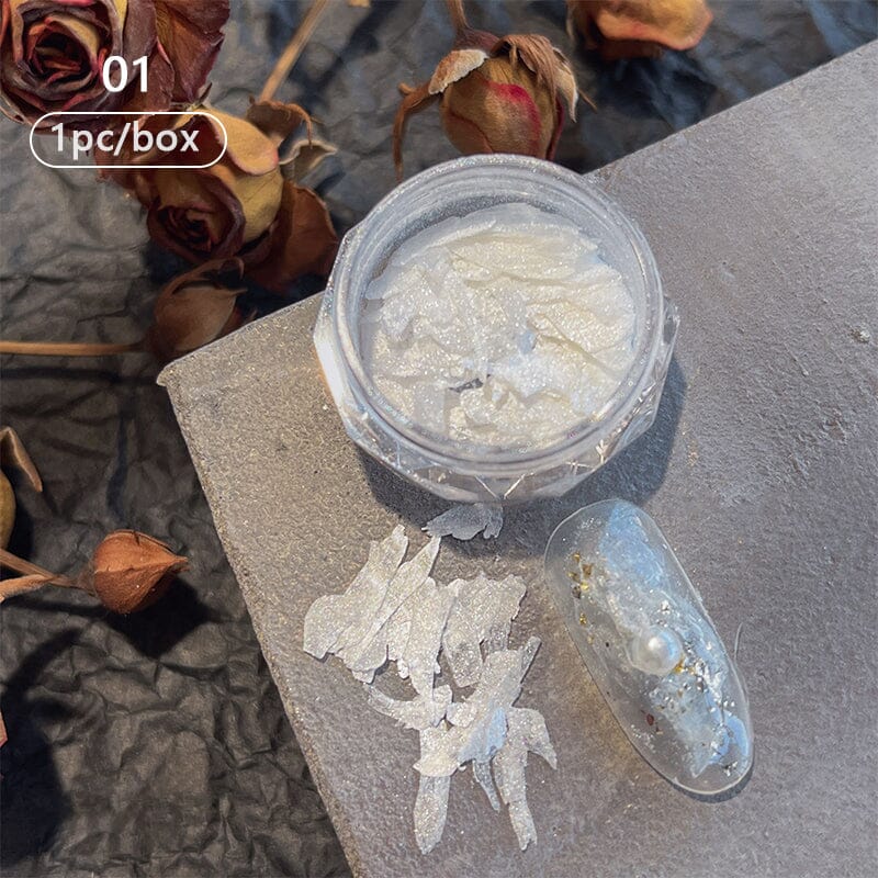 Irregular Natural Shell Pieces 3D Nail Decorations Nail Decoration No Brand 01