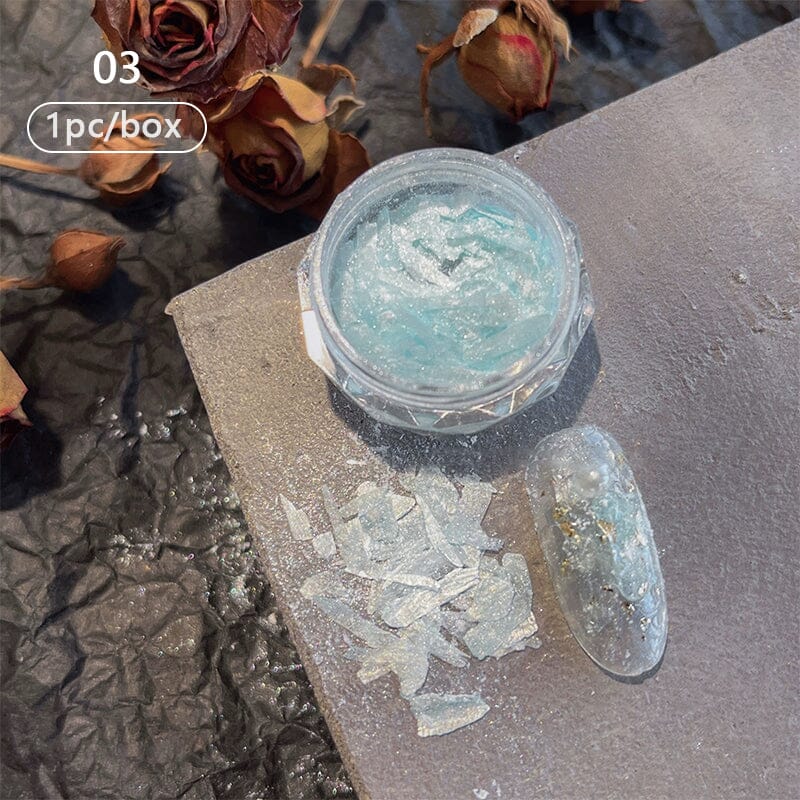 Irregular Natural Shell Pieces 3D Nail Decorations Nail Decoration No Brand 03