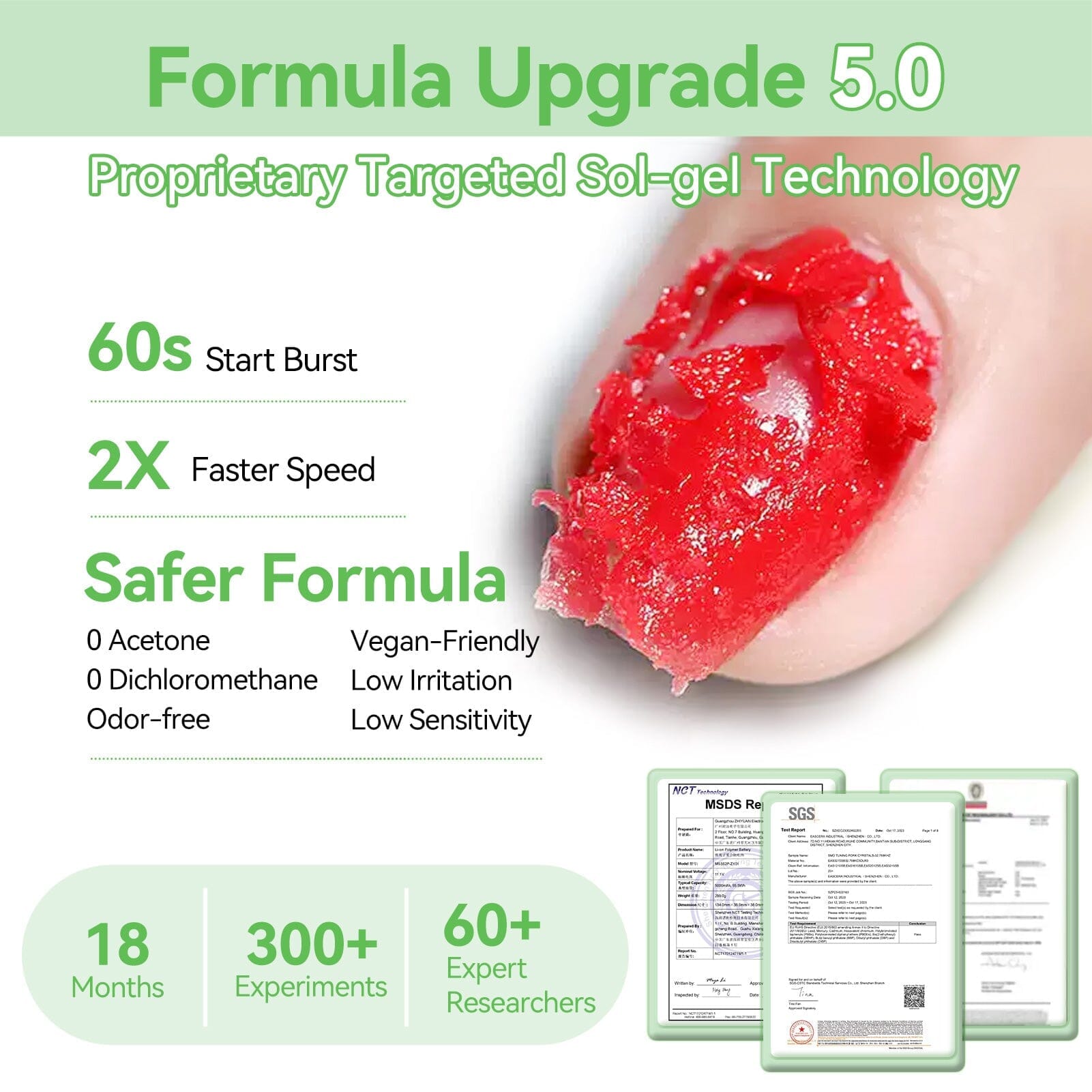 Magic Gel Remover New Upgrade Acetone-Free 15ml Gel Nail Polish BORN PRETTY