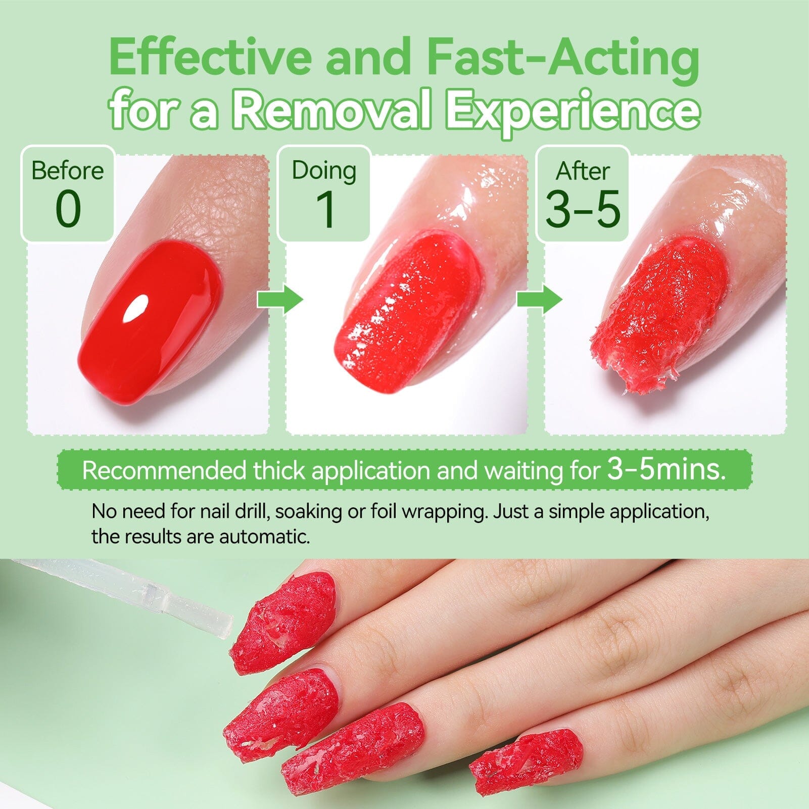 Magic Gel Remover New Upgrade Acetone-Free 15ml Gel Nail Polish BORN PRETTY