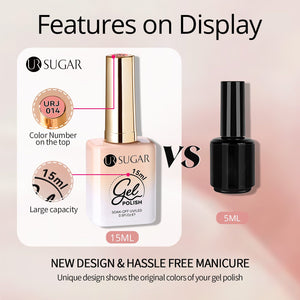 4 Colors Jelly Gel Set #1 Soft Veil 15ml Gel Nail Polish UR SUGAR