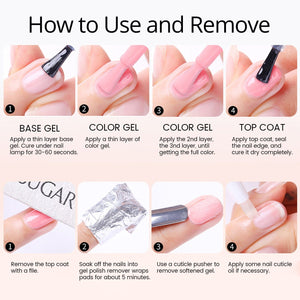 4 Colors Jelly Gel Set #1 Soft Veil 15ml Gel Nail Polish UR SUGAR