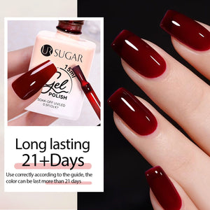 4 Colors Jelly Gel Set #3 Misty Garden 15ml Gel Nail Polish UR SUGAR