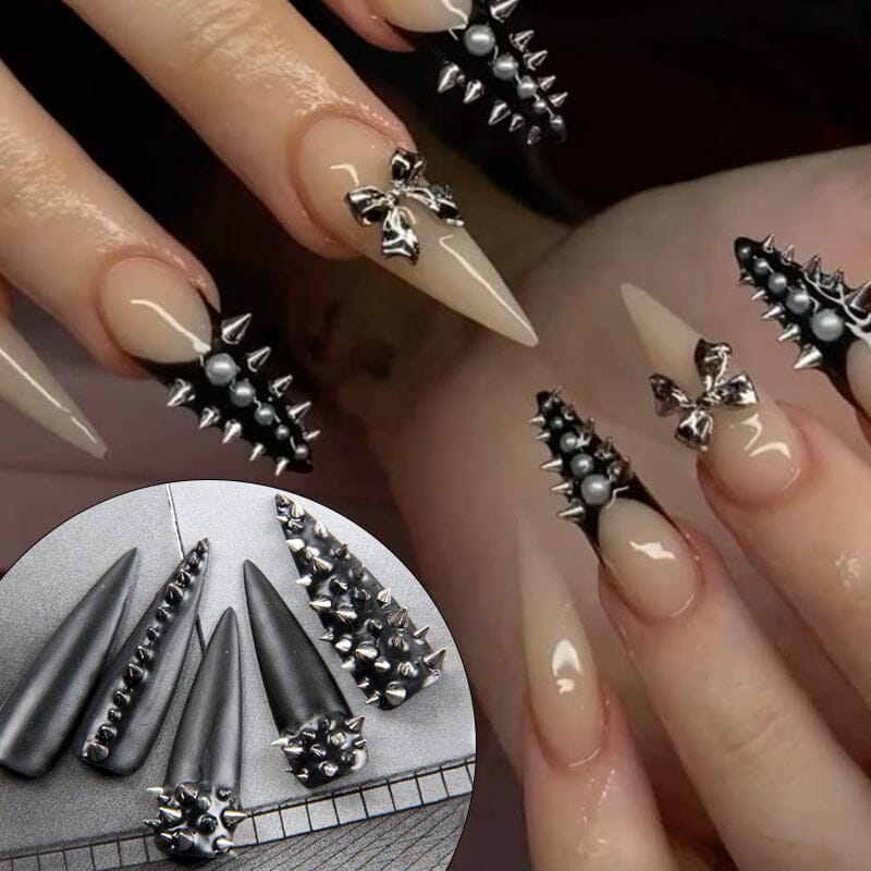 6 Grids Metal Star Rivet 3D Nail Decorations Nail Decoration No Brand