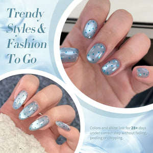 Blue Colored Cat Magnetic Gel Polish MY246 Crescent Bay 15ml Gel Nail Polish BORN PRETTY