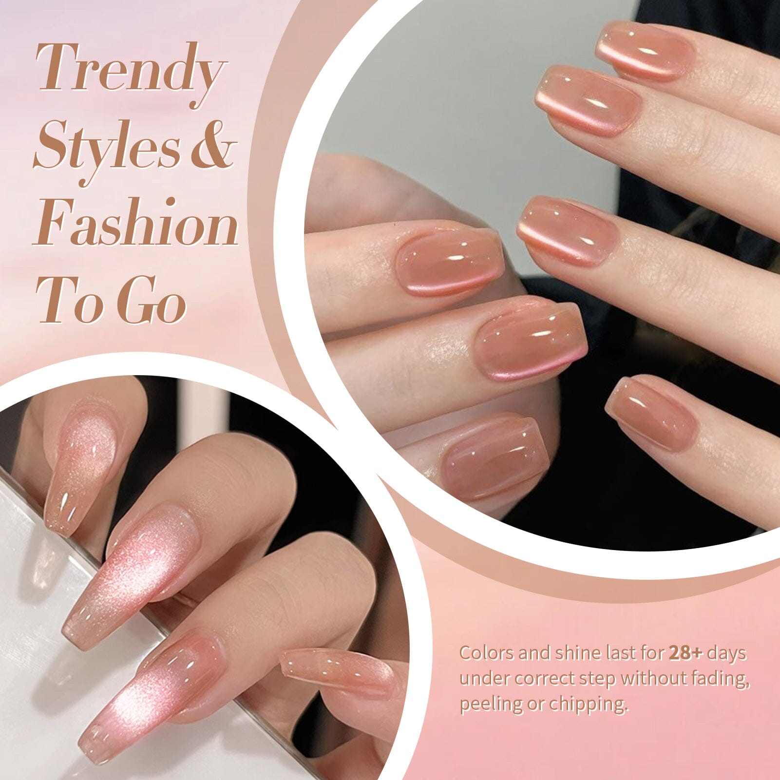 Brown Glass Cat Magnetic Gel Polish MY276 Light Vei 15ml Gel Nail Polish BORN PRETTY