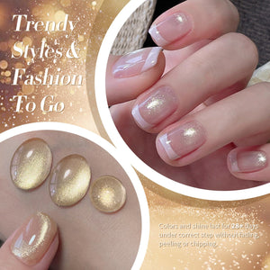 Gold Cat Magnetic Gel Polish MY277 Champagne 15ml Gel Nail Polish BORN PRETTY