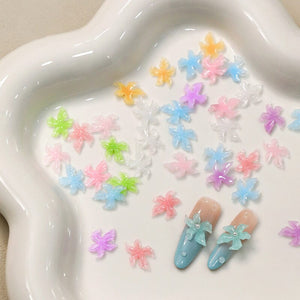 50pcs Multicolor Lily Spring 3D Nail Decorations Nail Decoration No Brand