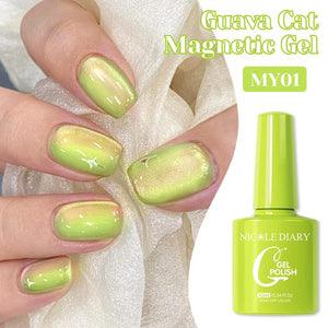 Cat Magnetic Gel MY01 Guava 10ml Gel Nail Polish NICOLE DIARY