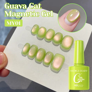 Cat Magnetic Gel MY01 Guava 10ml Gel Nail Polish NICOLE DIARY