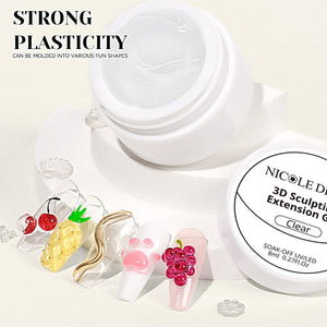 3D Sculpting Extension Gel 8ml Extension Nail Gel NICOLE DIARY