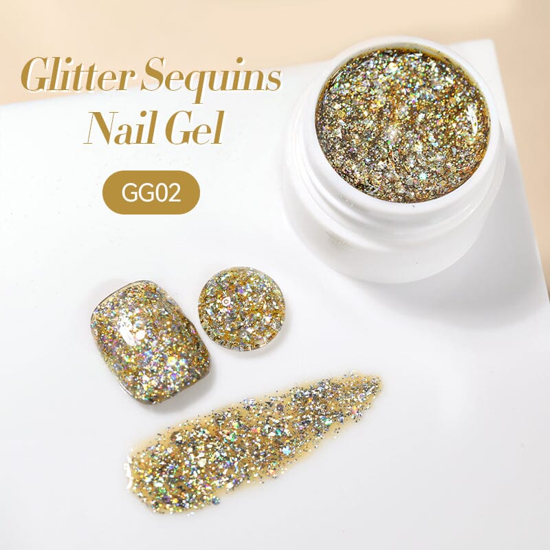 Glitter Sequins Nail Gel 7ml Gel Nail Polish LILYCUTE GG02