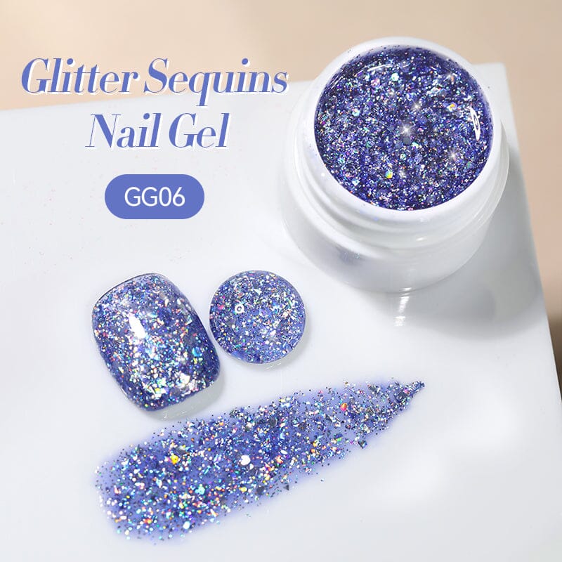 Glitter Sequins Nail Gel 7ml Gel Nail Polish LILYCUTE GG06