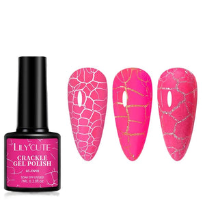 Neon Crackle Gel Polish LC-CN10 7ml Gel Nail Polish LILYCUTE