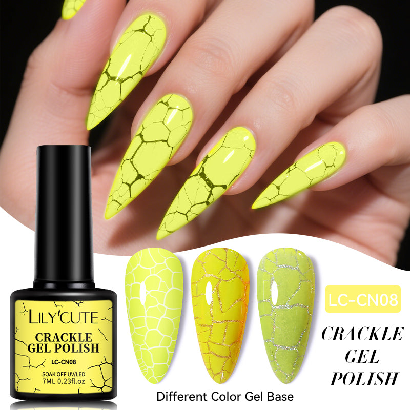 Neon Crackle Gel Polish LC-CN08 7ml