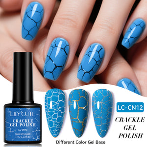 Neon Crackle Gel Polish LC-CN12 7ml Gel Nail Polish LILYCUTE