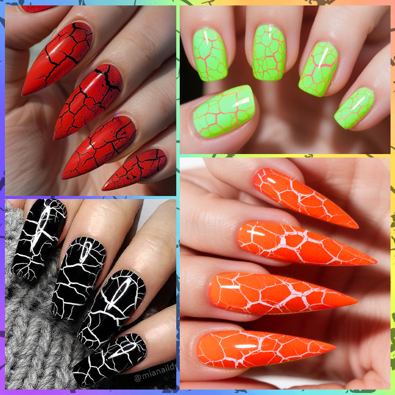 6 Colors Neon Crackle Gel Polish 7ml