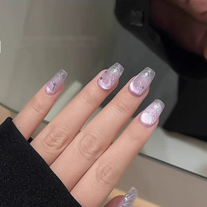 French Star Lines Glitter 3D Nail Sticker Nail Sticker No Brand