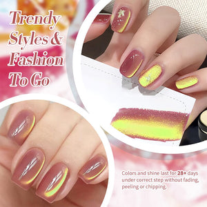 Yellow Colored Cat Magnetic Gel Polish MY296 Passion Fruit 10ml Gel Nail Polish BORN PRETTY