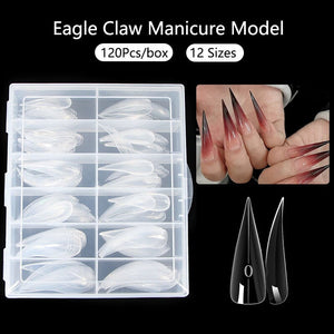 120pcs Clear 3D Eagle Claw Molds Nail Tips No Brand