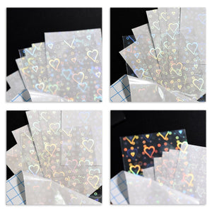 Colorful Heart 3D Nail Sticker Nail Art No Brand