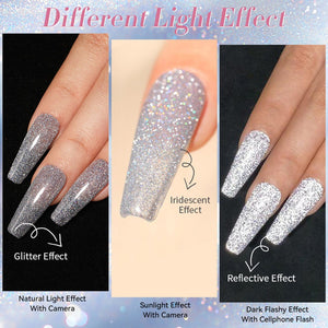 6 Colors Reflective Gel T18 Sunset Limited 7ml Gel Nail Polish BORN PRETTY