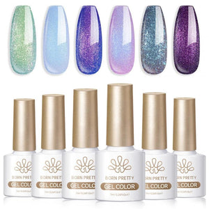 6 Colors Aurora Gel T19 Utopia 7ml Gel Nail Polish BORN PRETTY