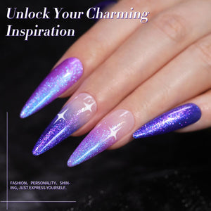 6 Colors Glitter Gel Polish Set T19 Utopia 7ml Gel Nail Polish BORN PRETTY