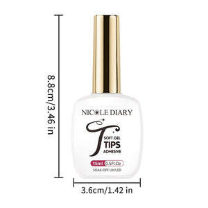 Soft Gel Tips Adhesive 15ml Gel Nail Polish NICOLE DIARY